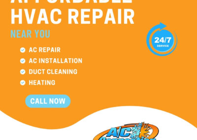 Technician performing affordable HVAC repair in Pensacola, FL