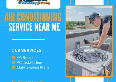 Local air conditioning technician servicing AC unit in Pensacola, FL