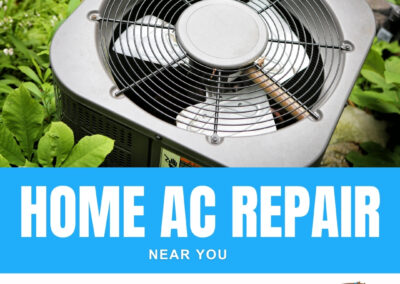 Home air conditioner repair in progress by local HVAC technician in Pensacola, FL